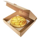 Pizza Box 3 Ply Plan Corrugated Brown 8x8x1.5-Pack Of 100 XXX