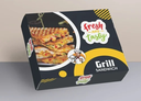 Grill Sandwich Box 7x5x2.5-Pack Of 100