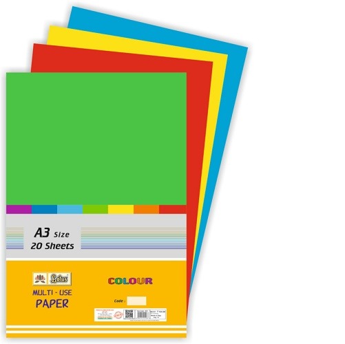 Mix Colour Pastel Paper A3 160 Gsm-Pack Of 20