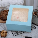 Premium Window Cake Box & Pastry Box 10x10x5-Pack Of 25 (1kg Cake)