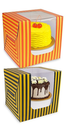 Premium Large Window Cake Box & Pastry Box 8x8x8 Highted Box-Pack Of 25