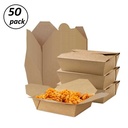Food Box/Meal Box Big 7.75x5.5x2-Pack Of 50
