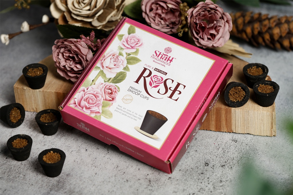 Rose Premium Dhoop Cups-Pack Of 12