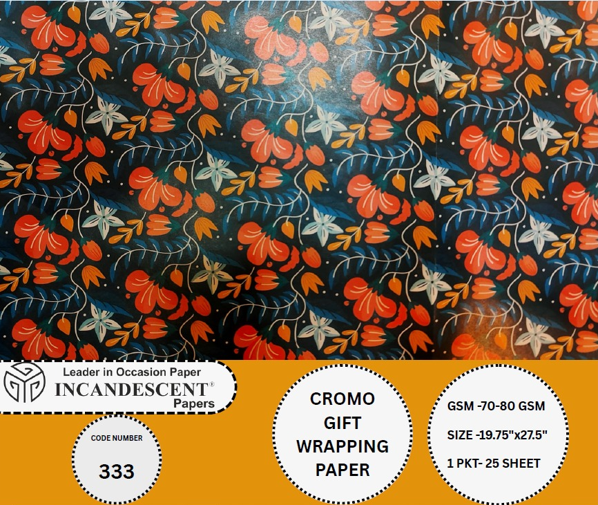 Chromo Gift Wrapping Paper (333 No.) 19.75x27.5-Pack Of 25