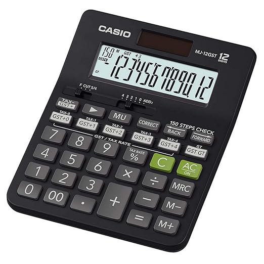 Casio JJ-120D Plus (12 Digits) Extra Large Display Calculator