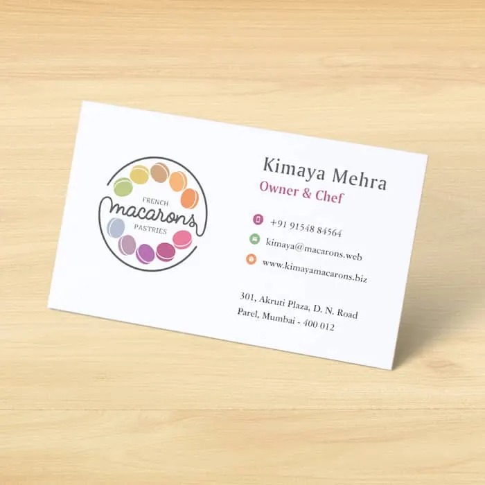 FBB Board 350 Gsm Sigle Side Multi Colour Visiting Card Print 1000 Pcs