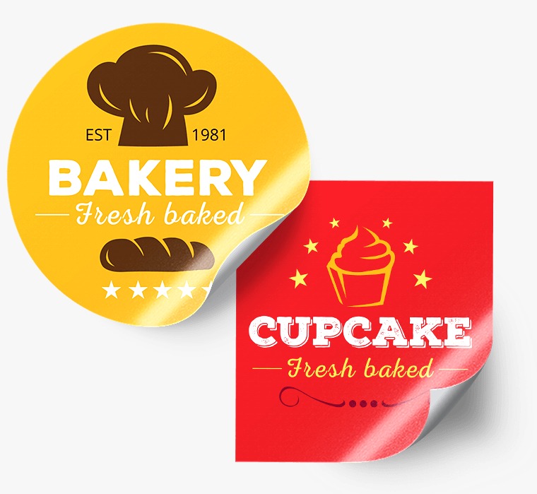 Avery Denison Sticker With Lamination Multi Colour Print 1000 Pcs (Per Square Inch Rate)
