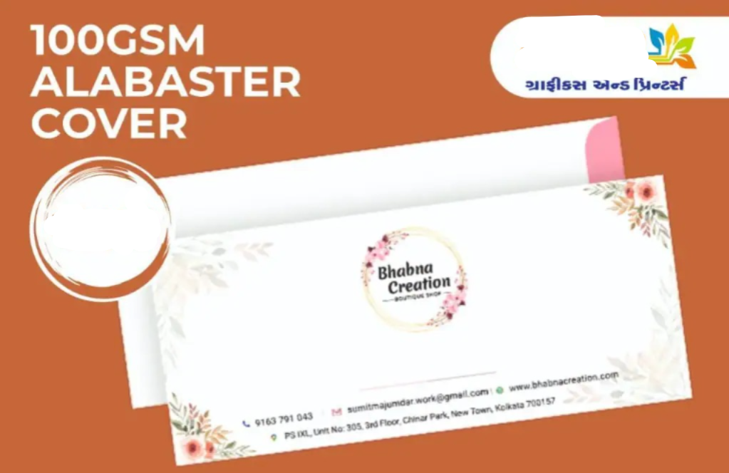 Alabaster Paper One 9.5x4.25 Cover Print 1000 Pcs