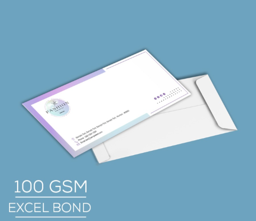 Excel Bond 100 Gsm 9.5x4.25 Cover Print 1000 Pcs