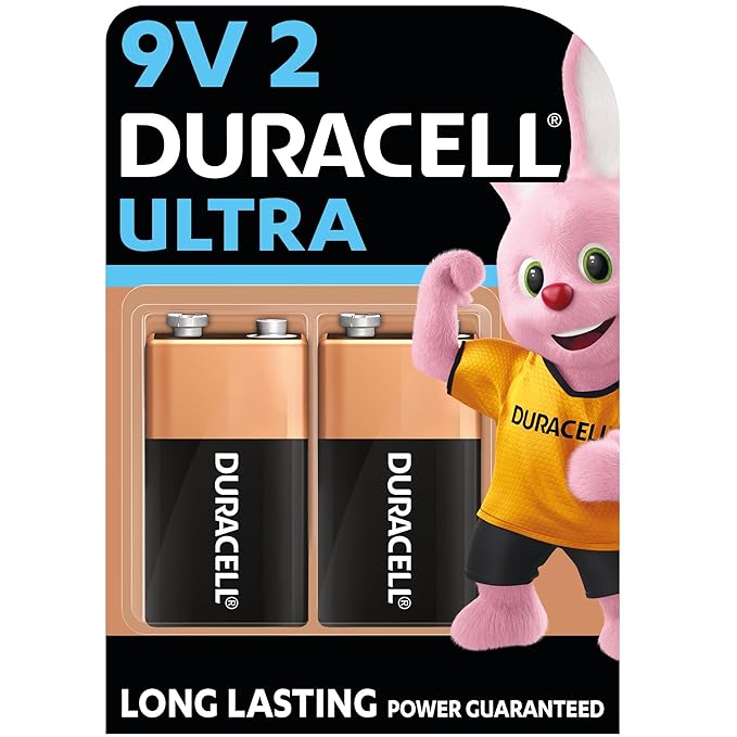 Duracell 9 Volts Alkaline Battery-Pack Of 2