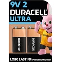 Duracell 9 Volts Alkaline Battery-Pack Of 2
