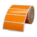 Orange 38mmx25mm/2up (1.5x1 Inch) 3500 Sticker Ribbon Barcode Label (B48)