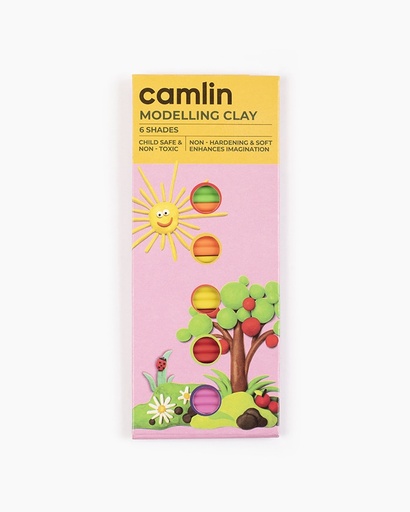 [P5132] Camlin Modelling Clay Assorted 6 Shades 100gm (B20)
