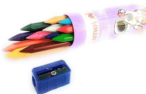 [P5162] Camel Plastic Crayons Assorted 13 Shades (B10)