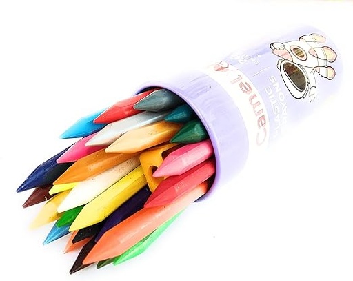 [P5164] Camel Plastic Crayons Assorted 28 Shades (B6)