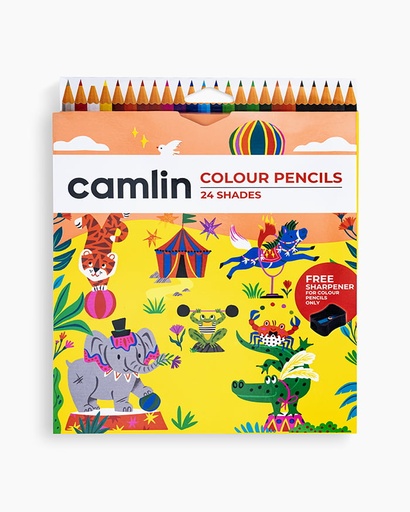[P3466] Camlin Colour Pencils Full Size -24 Shades