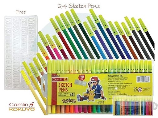 [P3461] Camel Sketch Pen Assorted 24 Shades