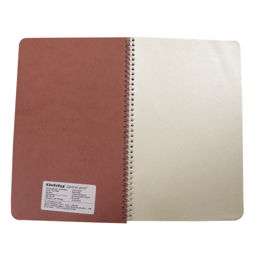 [P4660] Oddy Spiral Note Book 1/8 80 Pages-Pack Of 10