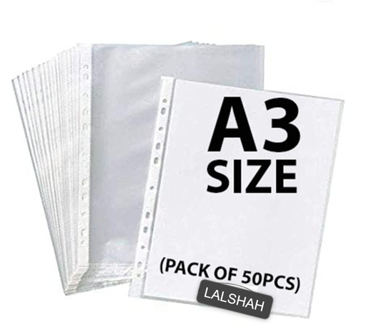 [P4373] Sheet Protector 150 Micron A3-Pack Of 50