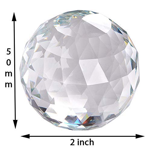 [P5376] Kebica Paper Weight Prism Cut Crystal Glass Ball (No.120)