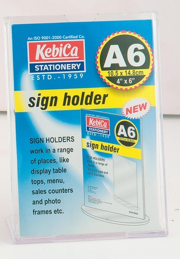 [P5380] Kebica Appointment Photo Holder Stand A6 (6x4) Pillar