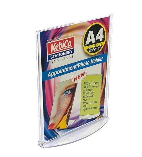 [P5382] Kebica Appointment Photo Holder Stand A4 Pillar