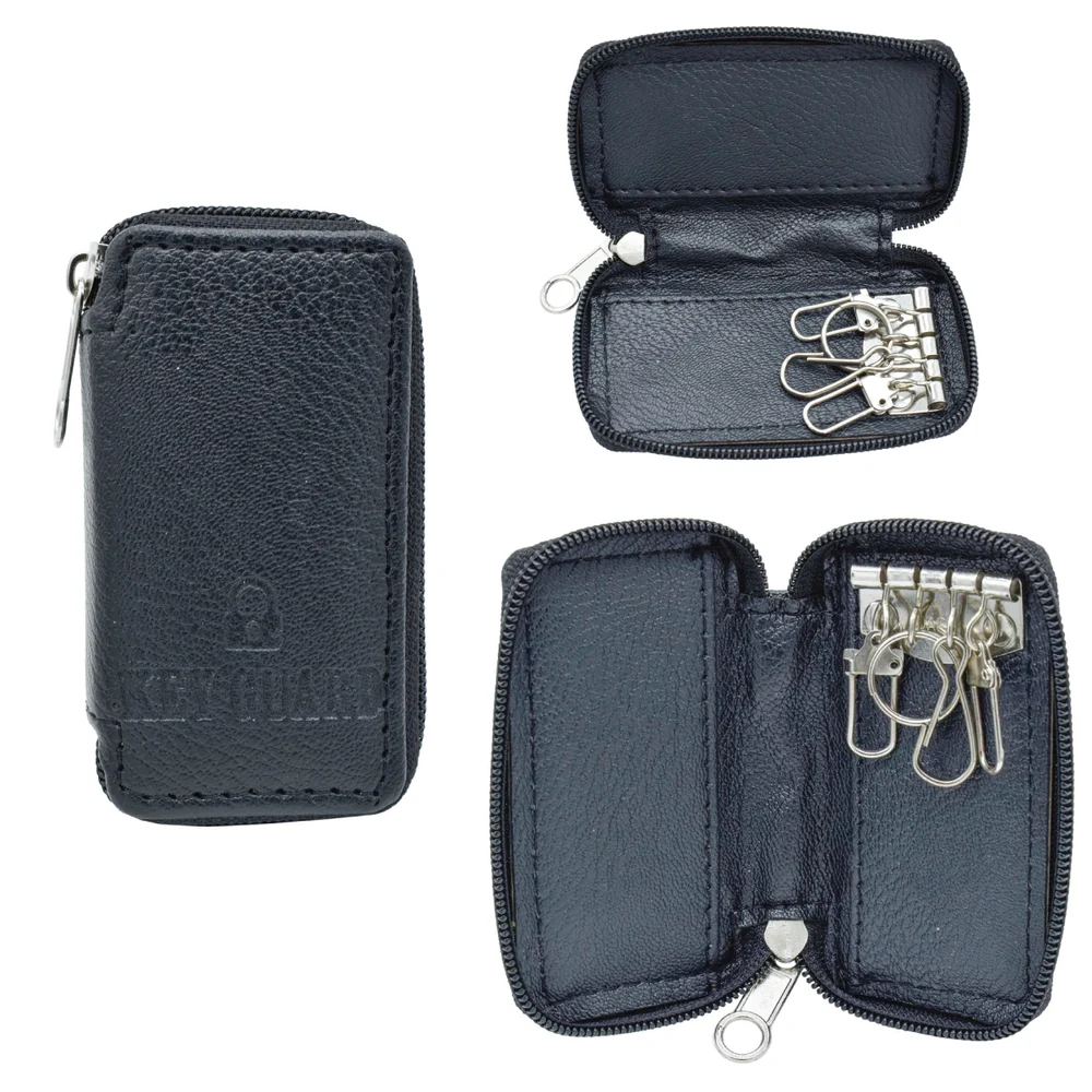 [P5416] Kebica Leather Key Purse 4x3.5 Inch 6 Hook's Key Holder (No.220)