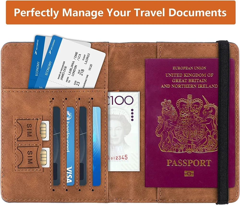 [P5430] Kebica Leather Passport Cover No.400
