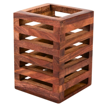 [P5464] Kebica Multi Purpose Pen Pencil Holder Wooden T-2501 (Pen Stand)