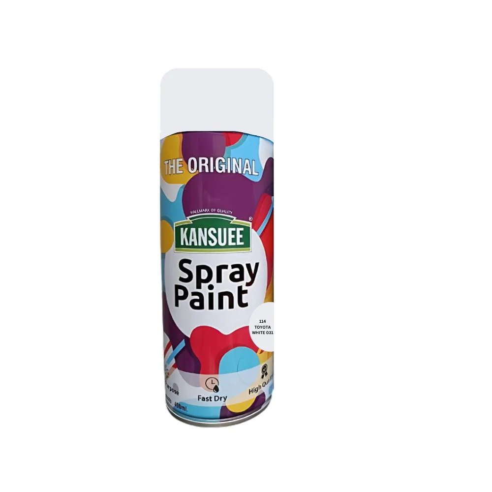 [P5702] Kansuee Spray Paint 400ml (114 Toyota White 031)