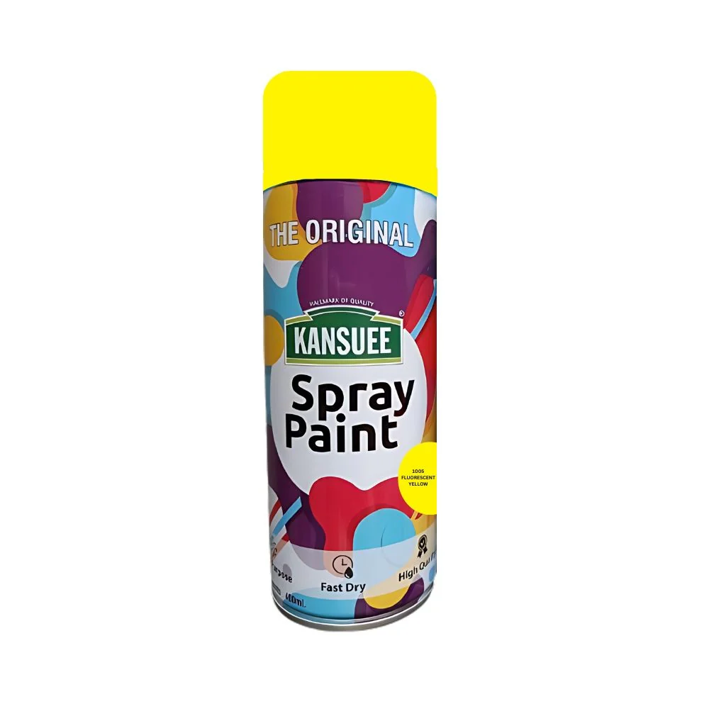 [P5714] Kansuee Spray Paint 400ml (1005 Fluorescent Yellow)