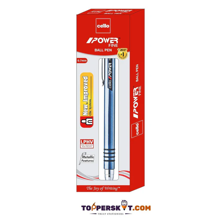 [P5832] Cello Power Fine Ball Pen Blue 0.7mm