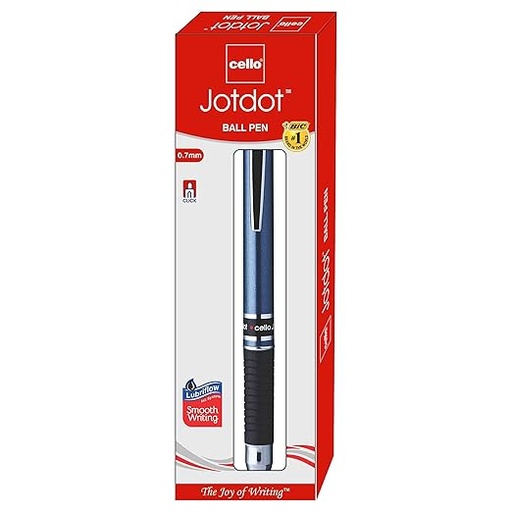 [P5836] Cello Jotdot Ball Pen Blue 0.7mm