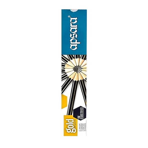 [P3357] Apsara Gold Pencils-Pack Of 10