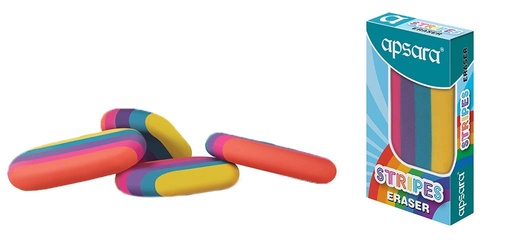 [P3366] Apsara Stripes Eraser-Pack Of 10 (B10)