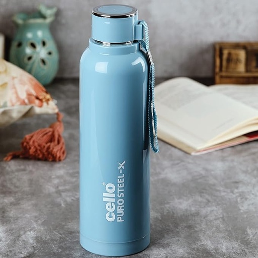 [P5922] Cello Puro Steel-X Benz Insulated Water Bottle 900ml (B60)