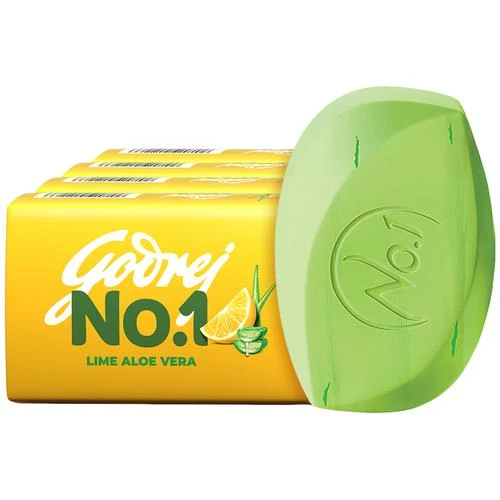 [P5984] Godrej No.1 Lime & Aloe Vera Soap 100gm-Pack Of 5 (B36)