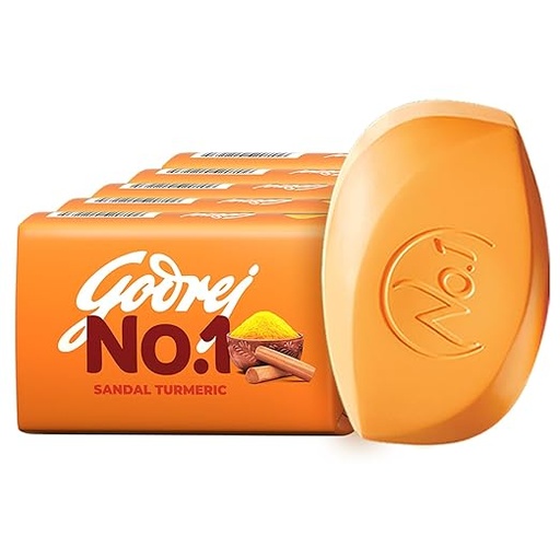 [P5986] Godrej No.1 Sandal Turmeric Soap 100gm-Pack Of 5 (B36)