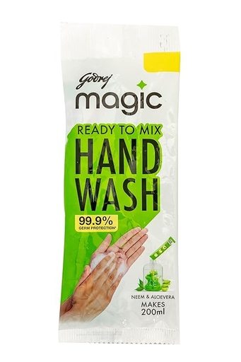 [P6006] Godrej Mr.Magic Hand Wash Refill Pouch Neem & Aloevera (B360)