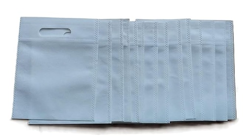 [P6188] 12x16 Non Woven D Cut Carry Bag-Pack Of 100