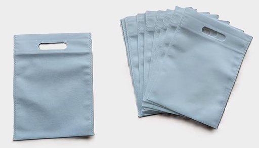 [P6192] 16x21 Non Woven D Cut Carry Bag-Pack Of 100