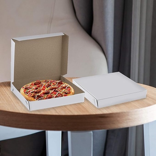 [P6244] Pizza Box Duplex White 7x7x1.5-Pack Of 100 XXX