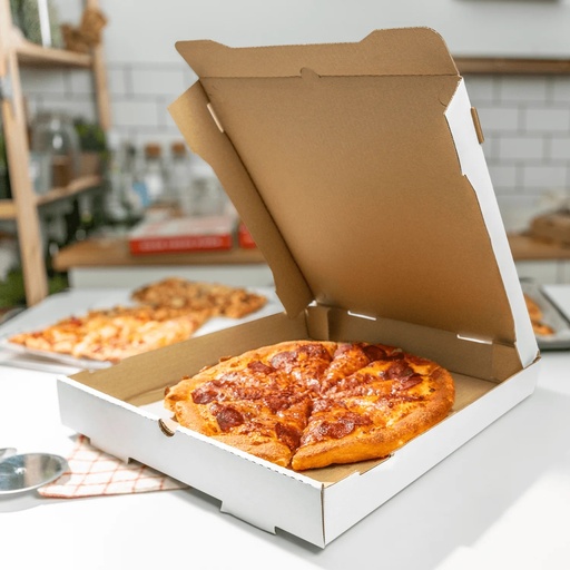 [P6248] Pizza Box Duplex White 10x10x2-Pack Of 100 XXX