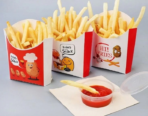 [P6274] French Fries Box-Pack Of 50