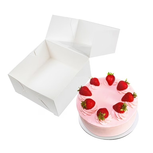 [P6286] Cake Box Duplex White 12x12x5-Pack Of 25 (2Kg Cake)