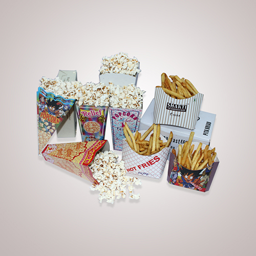 [P6338] Popcorn Box Multi Printed Duplex Base-Pack Of 50 XXX