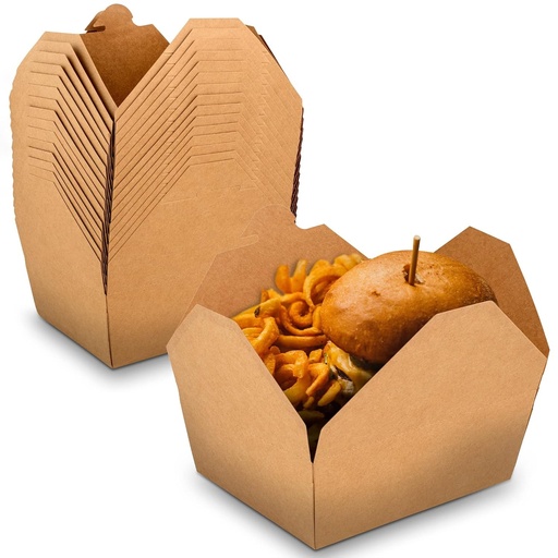 [P6348] Food Box/Meal Box Small 6x4.75x2.5-Pack Of 50