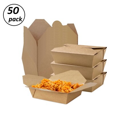 [P6350] Food Box/Meal Box Big 7.75x5.5x2-Pack Of 50 XXX