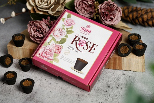 [P5015] Rose Premium Dhoop Cups-Pack Of 12