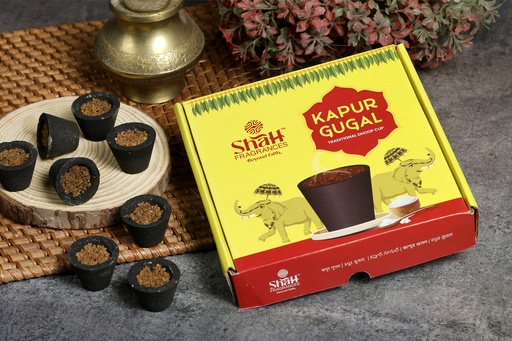 [P5019] Kapur Gugal Premium Dhoop Cups-Pack Of 12